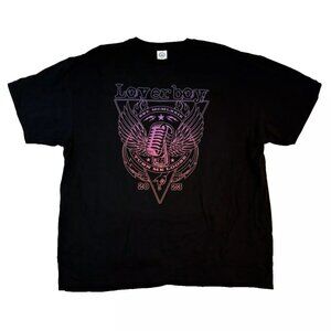 NWOT Loverboy Turn Me Loose 2023 Concert Tour Band Graphic T Shirt Size 2XL
